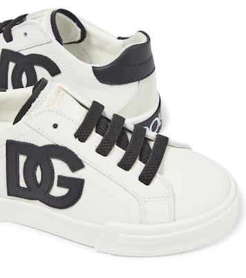 Portofino low-top leather sneakers | Dolce&Gabbana Kids