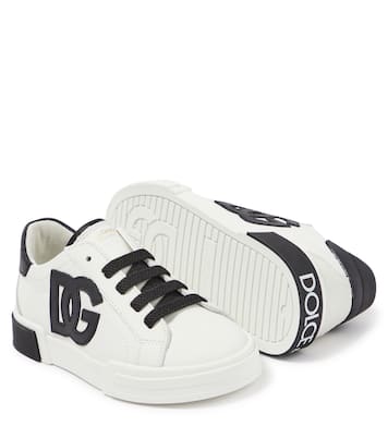 Portofino low-top leather sneakers | Dolce&Gabbana Kids