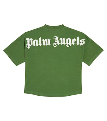 로고 코튼 저지 티셔츠 | Palm Angels Kids