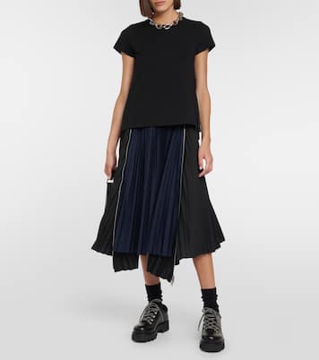 Gonna midi plissé | Sacai