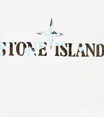 Top in cotone con stampa | Stone Island Junior