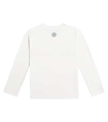 Top in cotone con stampa | Stone Island Junior