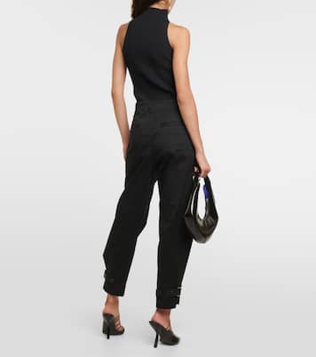 White Label cotton twill tapered pants | Proenza Schouler