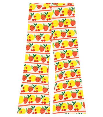 Pantalon de survêtement Fruits Stripe en coton | Mini Rodini