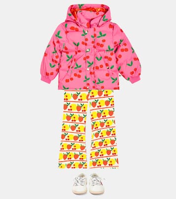 Pantalon de survêtement Fruits Stripe en coton | Mini Rodini