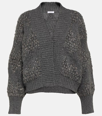 Cardigan in lana, cashmere e seta | Brunello Cucinelli