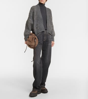 Cardigan in lana, cashmere e seta | Brunello Cucinelli