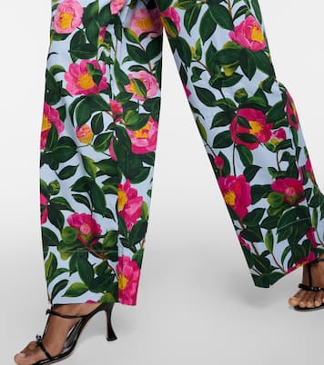 Mono en mezcla de algodón floral | Oscar de la Renta