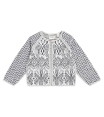 Reversible cotton-blend jacquard jacket | Scotch & Soda Kids
