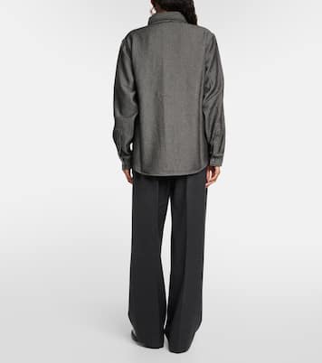 Camisa en denim de algodón y cachemir | God's True Cashmere
