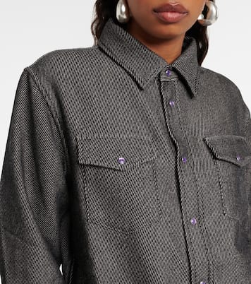 Camisa en denim de algodón y cachemir | God's True Cashmere