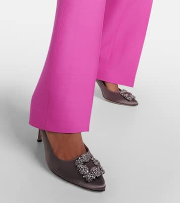 Escarpins Hangisi 90 en satin | Manolo Blahnik