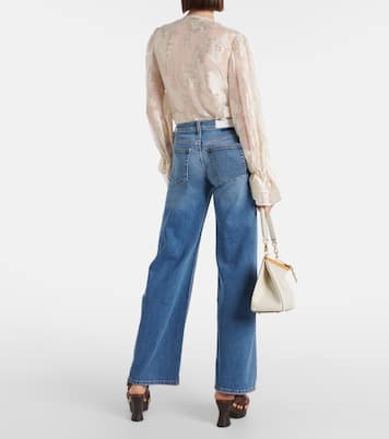 Jeans a gamba larga e vita media | Re/Done