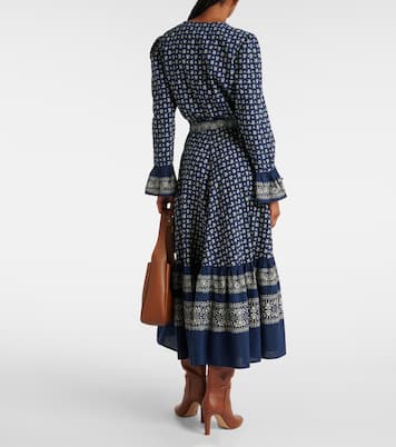 Floral ruffled cotton wrap dress | Polo Ralph Lauren