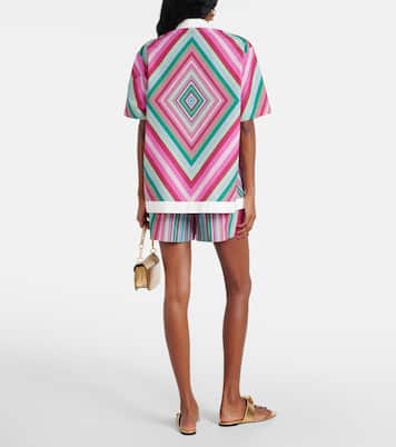 Camisa de popelín de algodón estampada | Valentino
