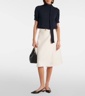 Top in georgette di seta | Valentino