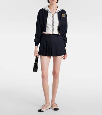 Mary-Jane-Ballerinas aus Leder | Miu Miu