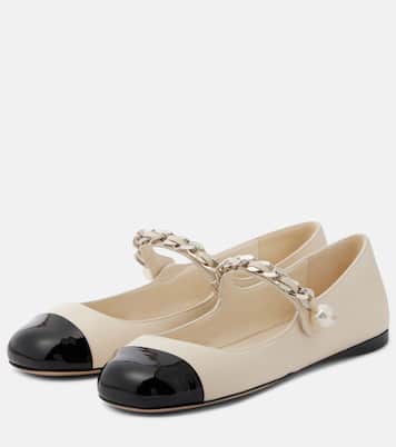 Mary-Jane-Ballerinas aus Leder | Miu Miu