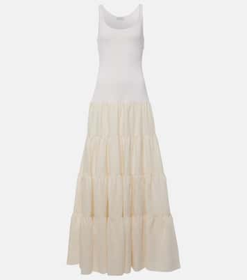 Pozas tiered linen maxi dress | Gabriela Hearst