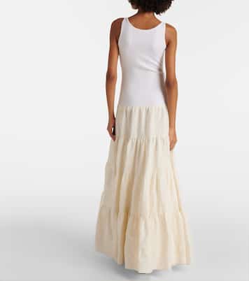 Pozas tiered linen maxi dress | Gabriela Hearst
