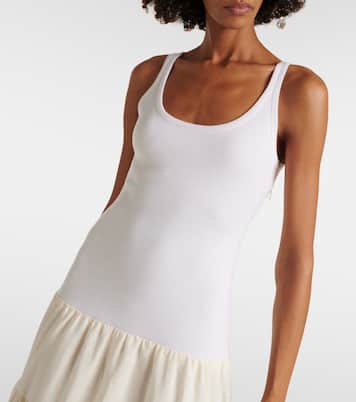 Pozas tiered linen maxi dress | Gabriela Hearst