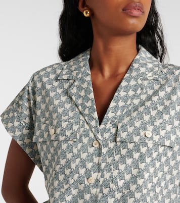 Chemise imprimée en coton mélangé | Tory Burch