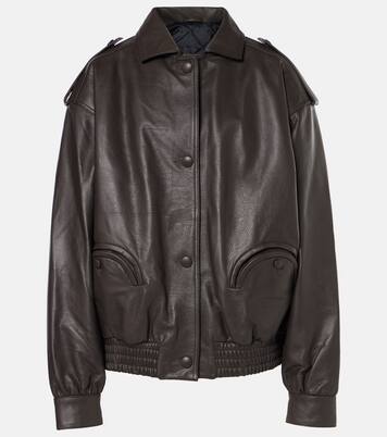 Charlie leather bomber jacket | Blazé Milano