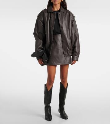 Charlie leather bomber jacket | Blazé Milano
