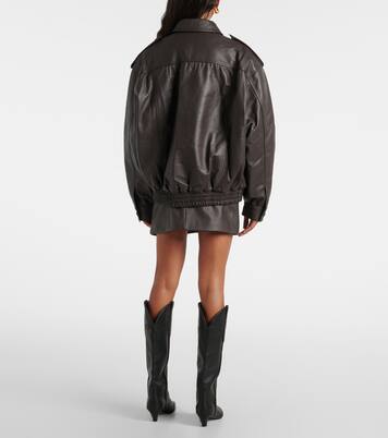 Charlie leather bomber jacket | Blazé Milano