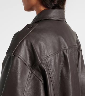 Charlie leather bomber jacket | Blazé Milano