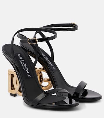 Sandali Keira in vernice con logo | Dolce&Gabbana