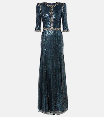 Pretty Thing embellished sequined gown | Jenny Packham