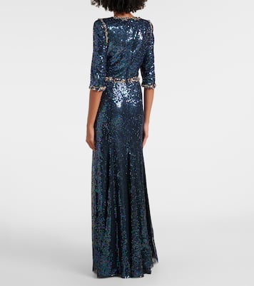 Pretty Thing embellished sequined gown | Jenny Packham