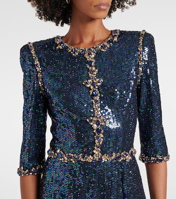 Pretty Thing embellished sequined gown | Jenny Packham