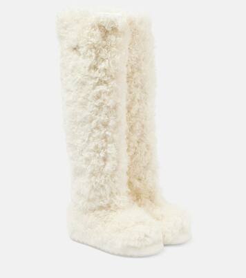 Beverly shearling over-the-knee boots | Moncler