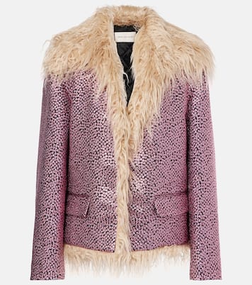Veste en fourrure synthétique à ornements | Dries Van Noten