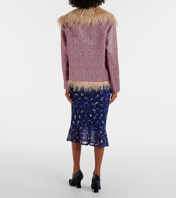 Veste en fourrure synthétique à ornements | Dries Van Noten