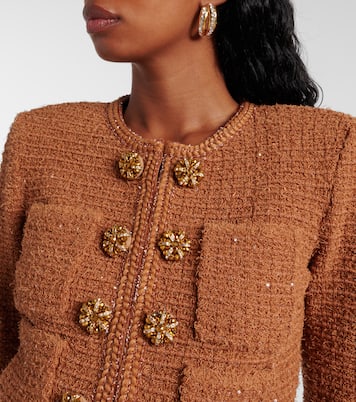 Sequined knitted jacket | Self-Portrait