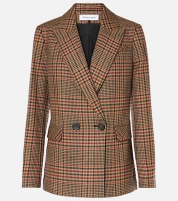 Sevyn plaid virgin wool blazer | Veronica Beard