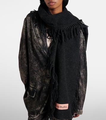 Bufanda de lana con flecos | Acne Studios