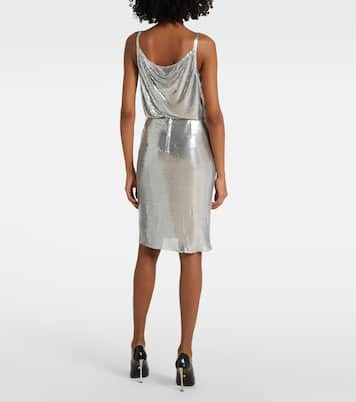 Bleistiftrock aus Metall-Mesh | Versace