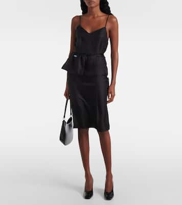 Slipdress aus Seiden-Twill | Prada