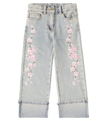Embroidered jeans | Monnalisa
