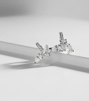 Orecchino ear cuff Serti Sur Vide in oro bianco 18kt con diamanti | Repossi