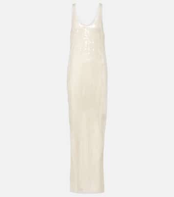 Abito lungo Sheer con paillettes | Stella McCartney