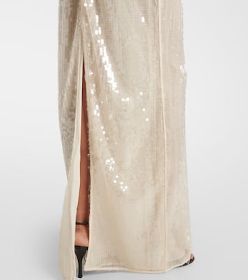 Abito lungo Sheer con paillettes | Stella McCartney