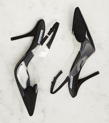 Slingback-Pumps Cœur 90 mit Veloursleder | Alaïa