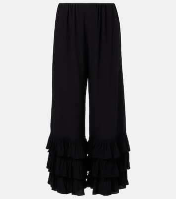 Pantaloni a gamba larga in crêpe de chine | Chloé