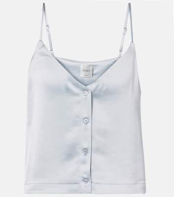 Top Barb Button aus Satin | Leset