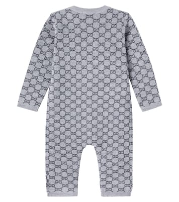 Baby GG wool jacquard onesie | Gucci Kids